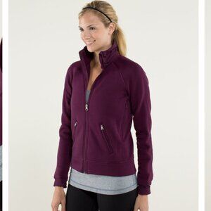 Lululemon Keep It Cozy Jacket Zipper Plum Purple Women's 6 Small